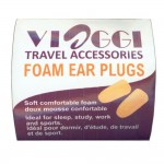 VIAGGI Orange Foam Ear Plugs Noise Reduction for Sleeping, Meditation, Study Adult and Child - 2 Pairs